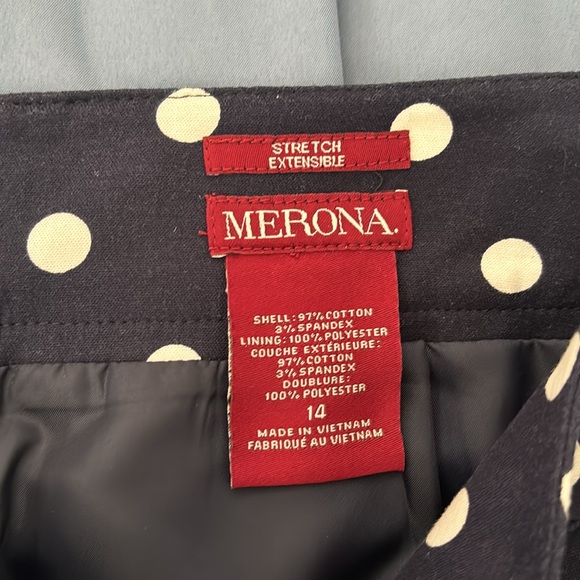 Merona navy and white polka dot skirt - Picture 3 of 6